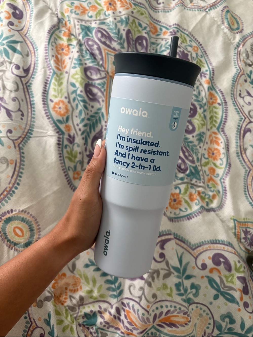 Owala Insulated Tumbler - Light Blue 24oz